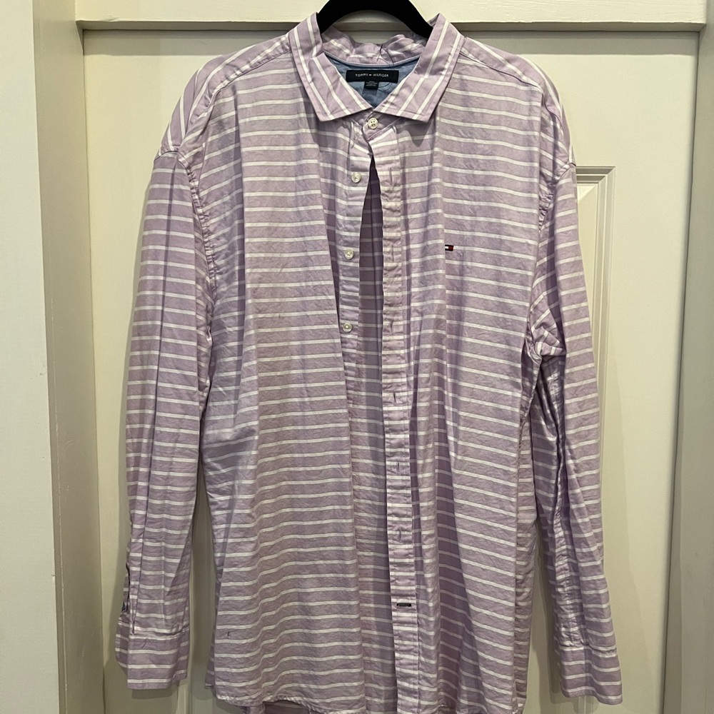 Mens XXXL Tommy Hilfiger Long-Sleeve Buttoned Shirt
